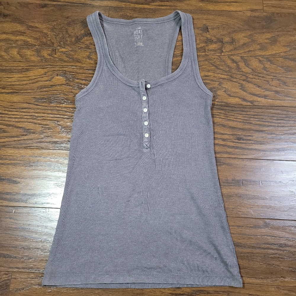Grey Henley Tank